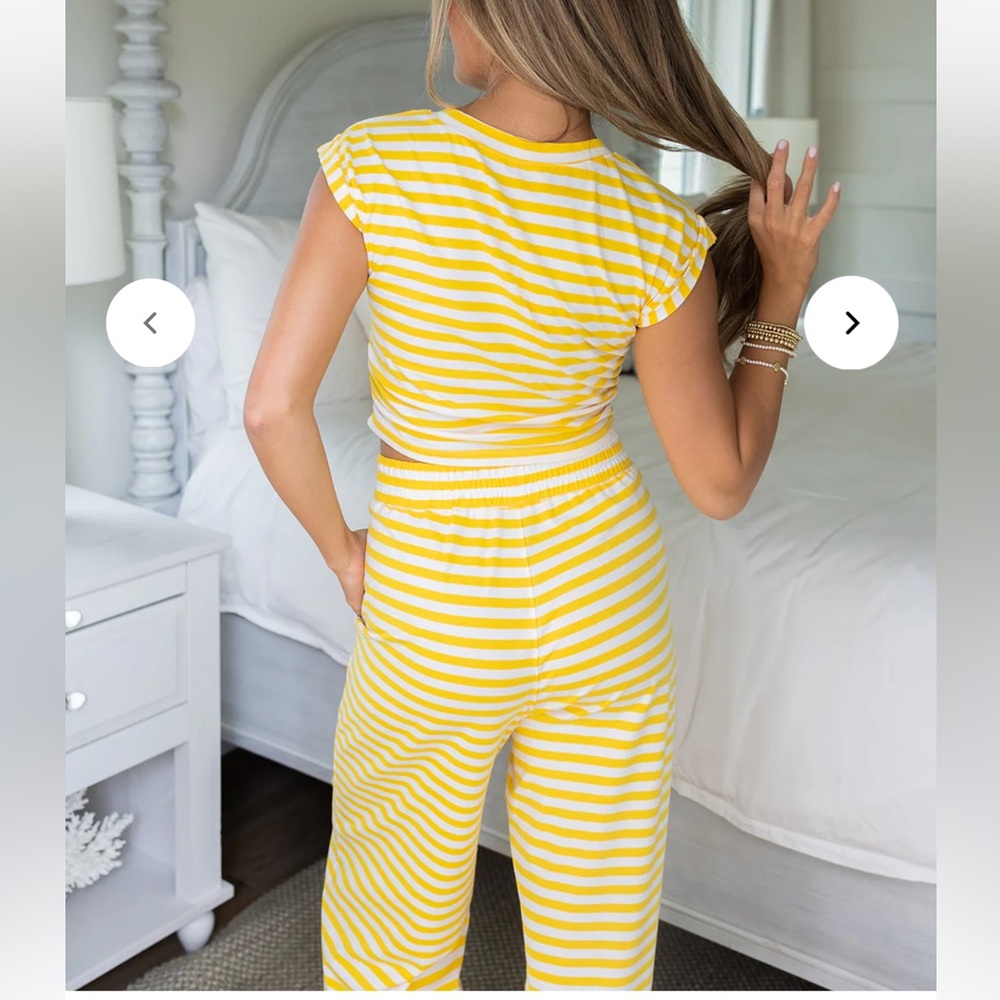 Cocolillys original baby tee, jogger striped set - Picture 6 of 7